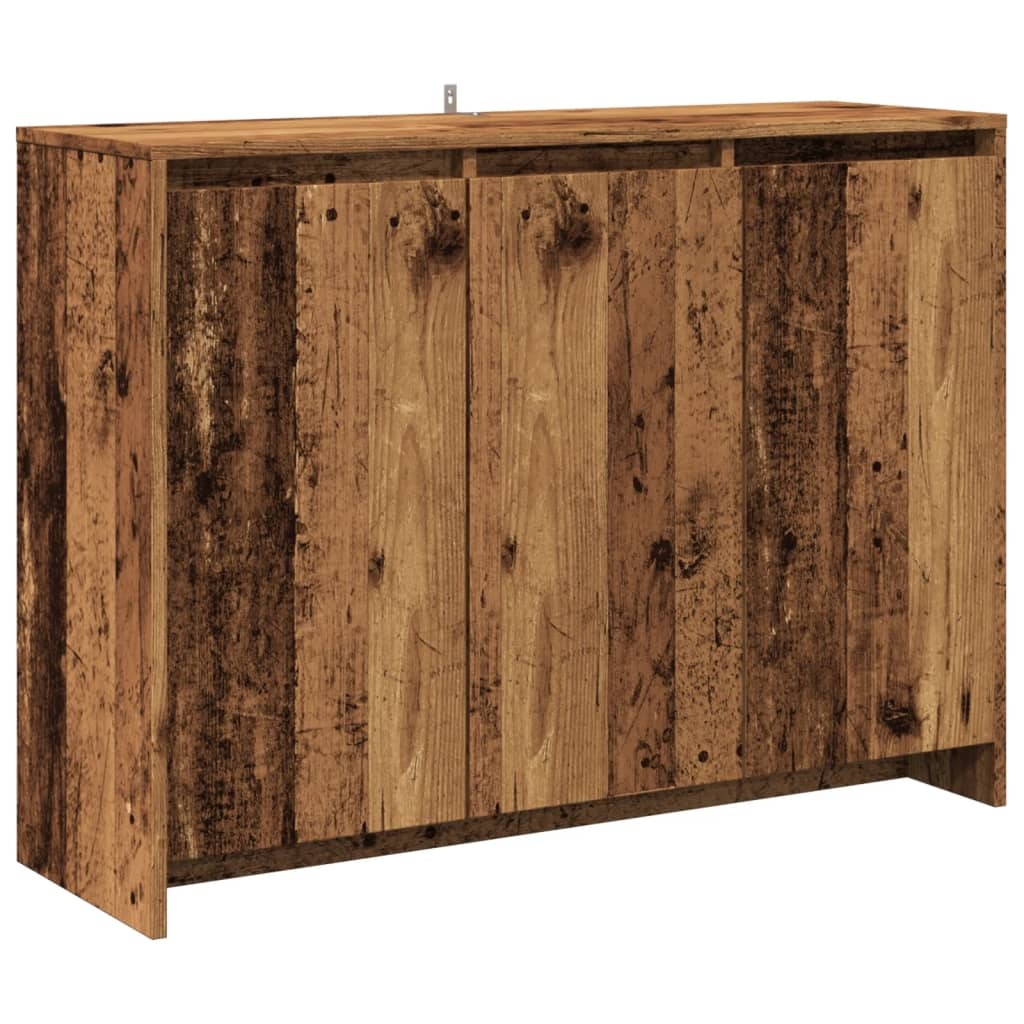 VidaXL Dressoir 102x33x75 cm bewerkt hout oud houtkleurig