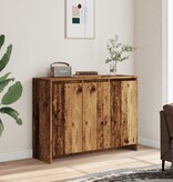VidaXL Dressoir 102x33x75 cm bewerkt hout oud houtkleurig