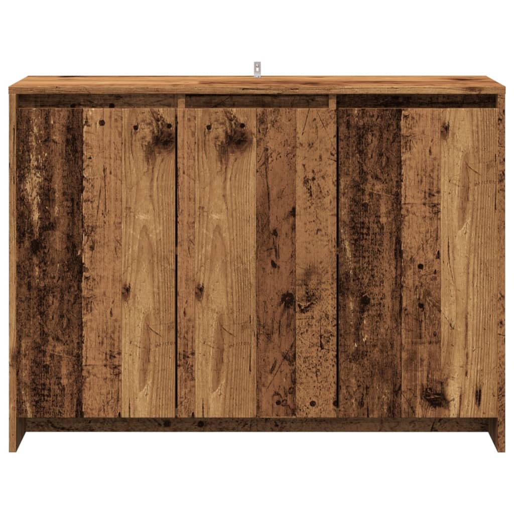 VidaXL Dressoir 102x33x75 cm bewerkt hout oud houtkleurig