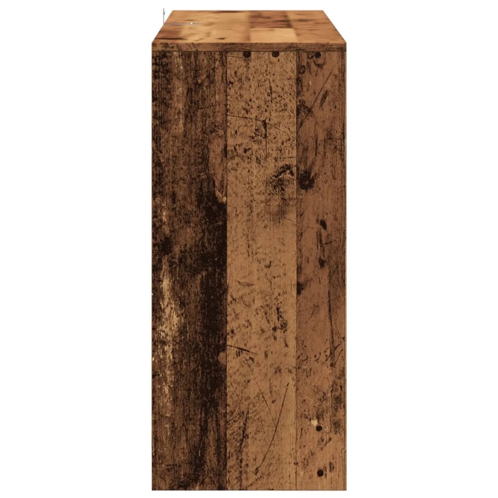 VidaXL Dressoir 102x33x75 cm bewerkt hout oud houtkleurig