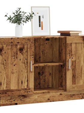 VidaXL Dressoir 120x30,5x70 cm bewerkt hout oud houtkleurig