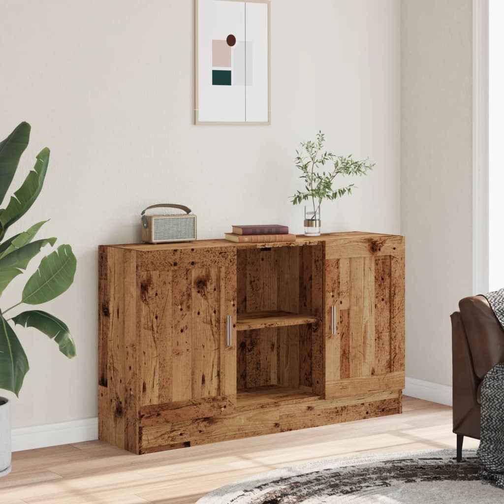 VidaXL Dressoir 120x30,5x70 cm bewerkt hout oud houtkleurig