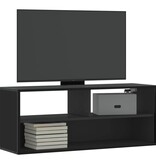 VidaXL Tv-meubel 100x31x39,5 cm bewerkt hout en metaal zwart