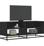VidaXL Tv-meubel 120,5x40x46 cm bewerkt hout en metaal zwart