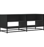 VidaXL Tv-meubel 120,5x40x46 cm bewerkt hout en metaal zwart
