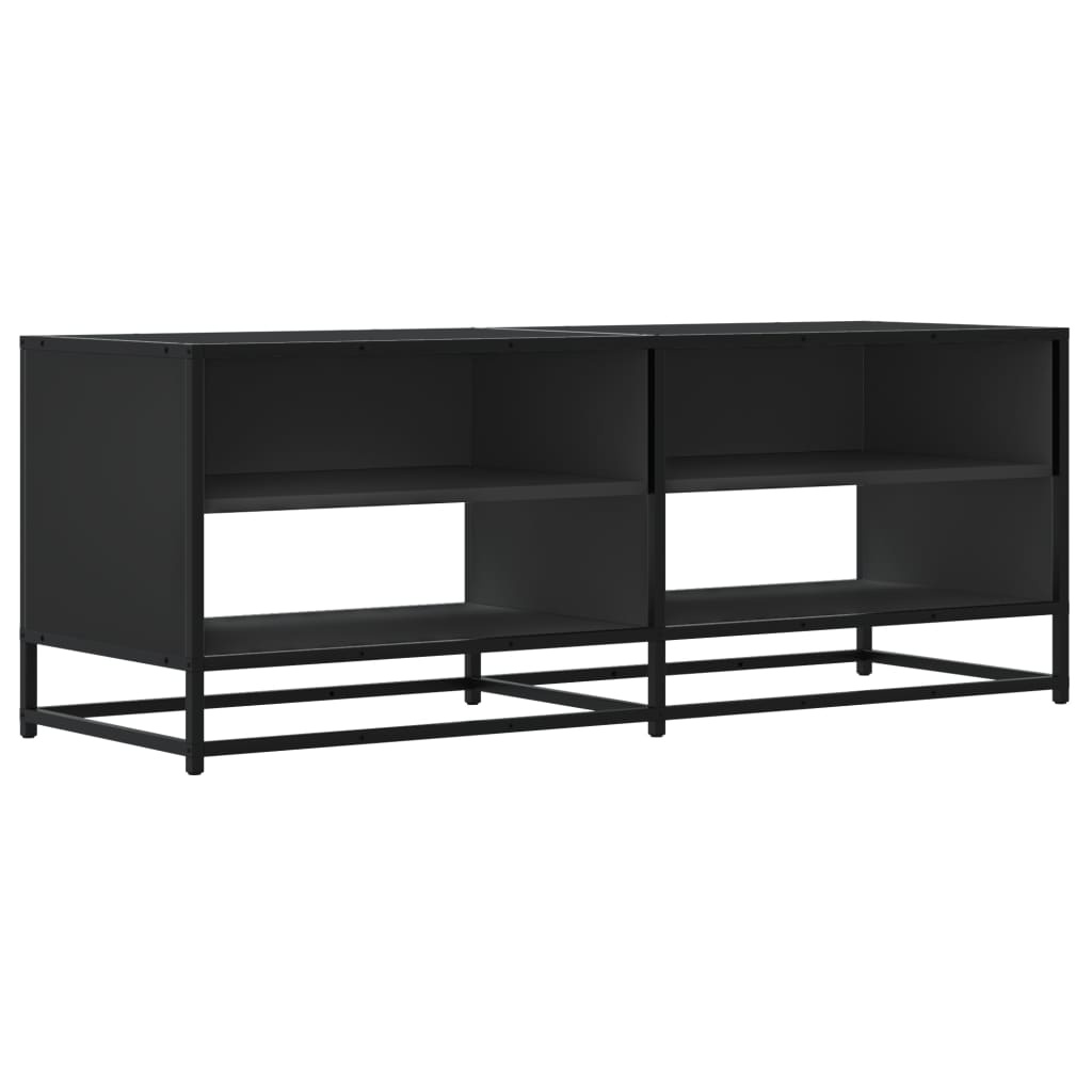 VidaXL Tv-meubel 120,5x40x46 cm bewerkt hout en metaal zwart