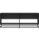 VidaXL Tv-meubel 120,5x40x46 cm bewerkt hout en metaal zwart