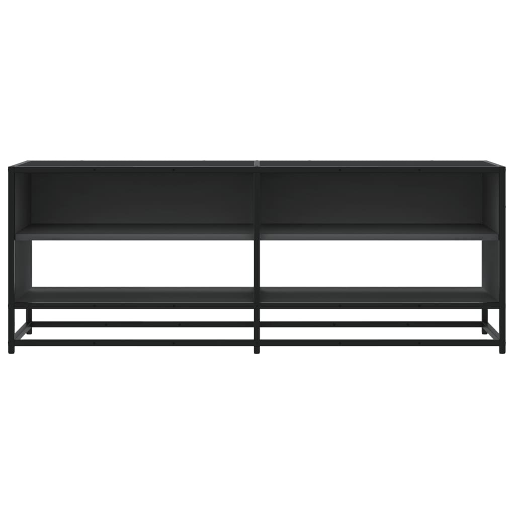 VidaXL Tv-meubel 120,5x40x46 cm bewerkt hout en metaal zwart
