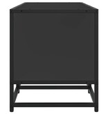 VidaXL Tv-meubel 100x35x41 cm bewerkt hout en metaal zwart