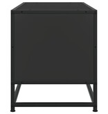 VidaXL Tv-meubel 80x34,5x40 cm bewerkt hout en metaal zwart