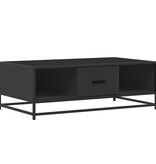 VidaXL Salontafel 100x57x35 cm bewerkt hout en metaal zwart