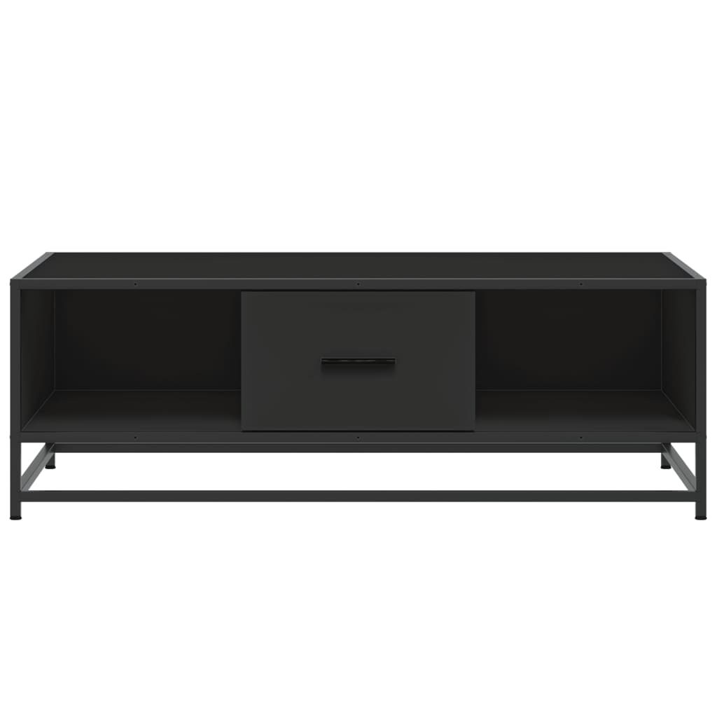 VidaXL Salontafel 100x57x35 cm bewerkt hout en metaal zwart