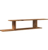 VidaXL Tv-wandschap 125x18x23 cm bewerkt hout oud houtkleurig