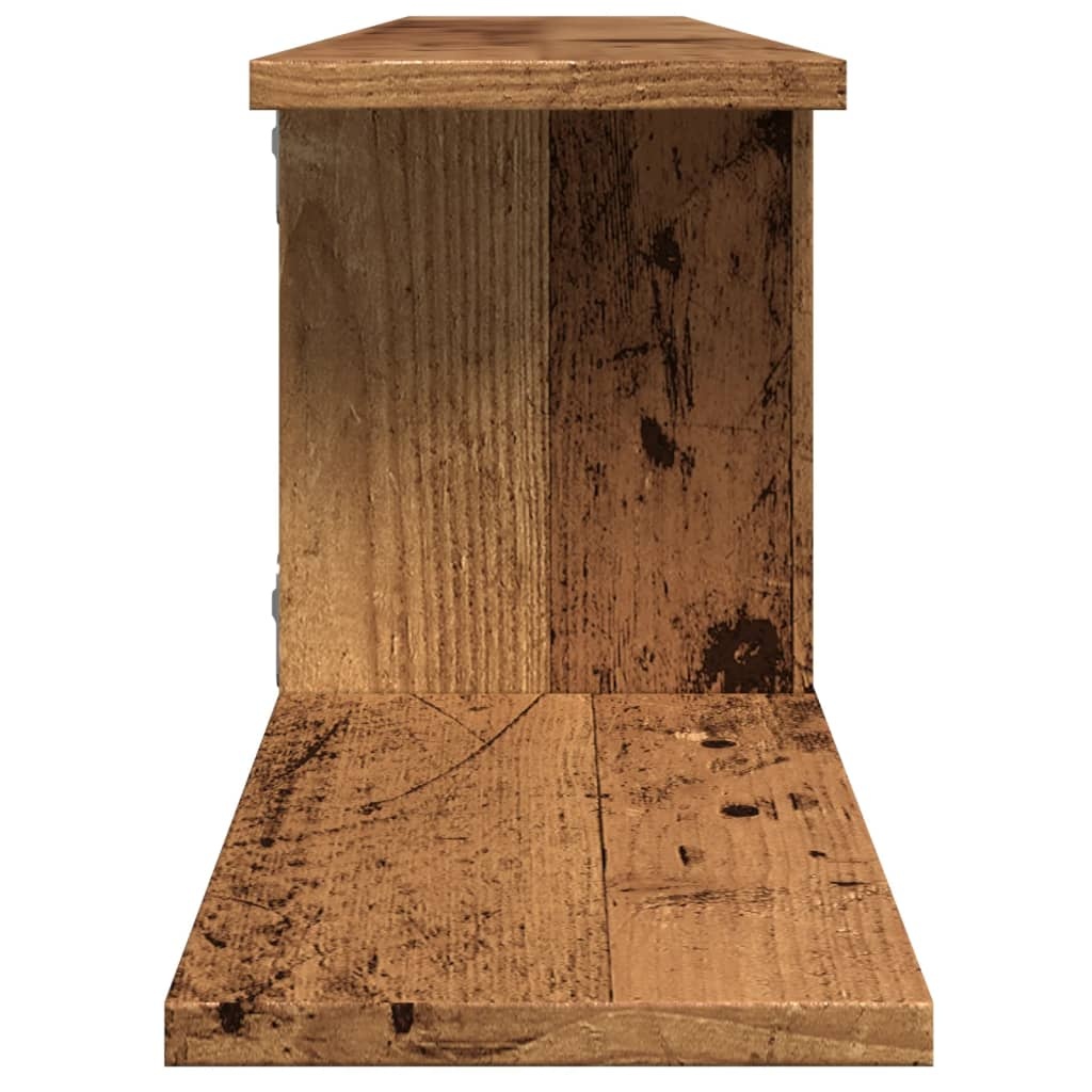 VidaXL Tv-wandschap 125x18x23 cm bewerkt hout oud houtkleurig