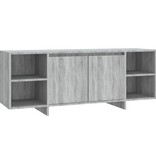 VidaXL Tv-meubel 130x35x50 cm bewerkt hout grijs sonoma eikenkleurig