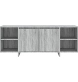 VidaXL Tv-meubel 130x35x50 cm bewerkt hout grijs sonoma eikenkleurig