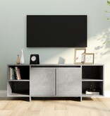 VidaXL Tv-meubel 130x35x50 cm bewerkt hout betongrijs