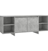 VidaXL Tv-meubel 130x35x50 cm bewerkt hout betongrijs
