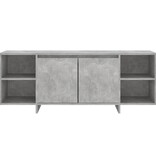 VidaXL Tv-meubel 130x35x50 cm bewerkt hout betongrijs