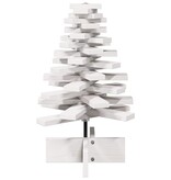 VidaXL Kerstdecoratie kerstboom 60 cm massief grenenhout wit