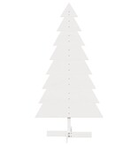 VidaXL Kerstdecoratie kerstboom 150 cm massief grenenhout wit