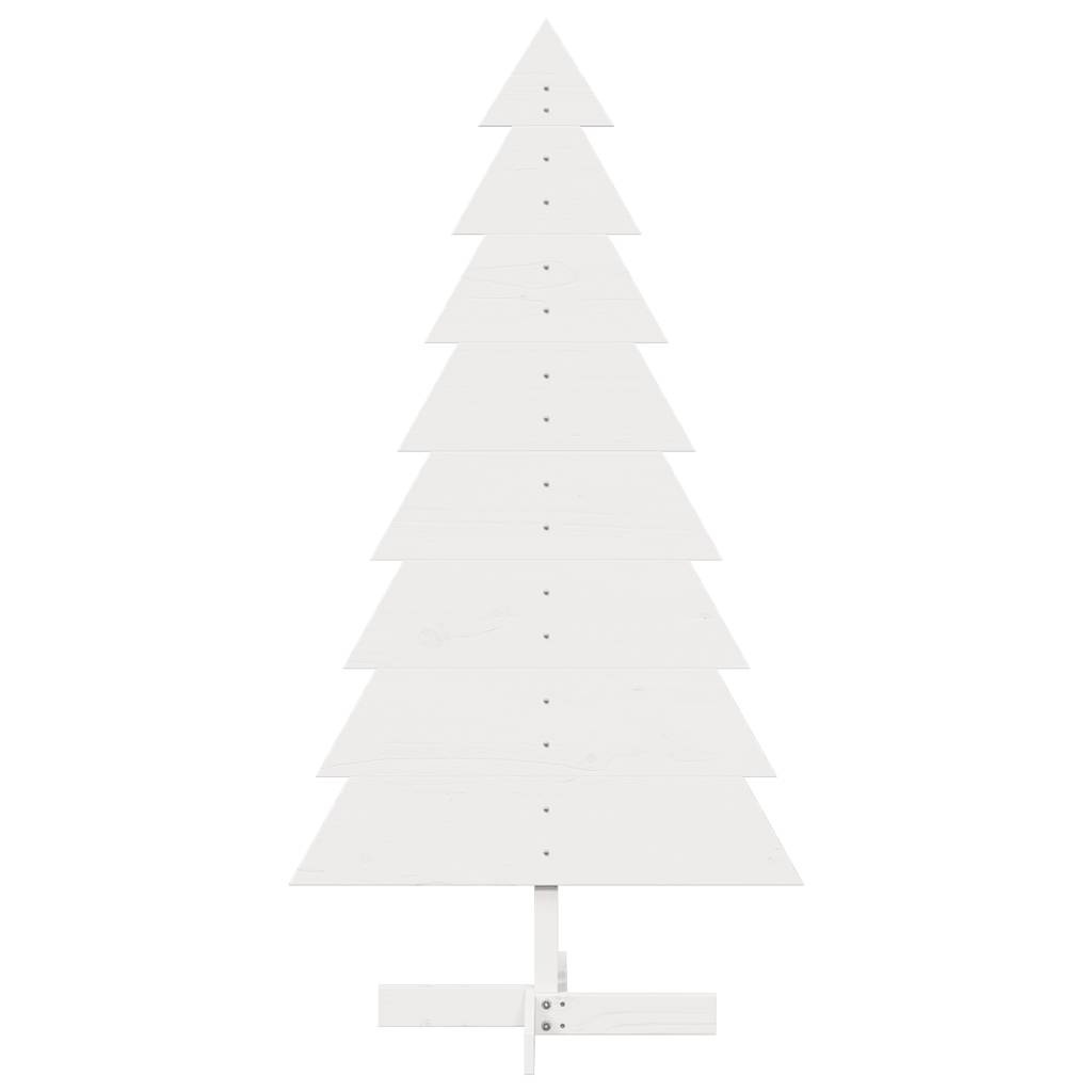 VidaXL Kerstdecoratie kerstboom 150 cm massief grenenhout wit