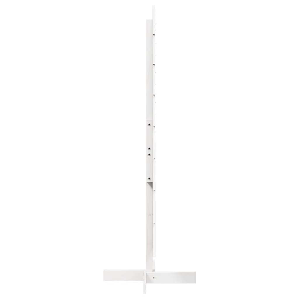 VidaXL Kerstdecoratie kerstboom 150 cm massief grenenhout wit