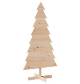 VidaXL Kerstdecoratie kerstboom 150 cm massief grenenhout