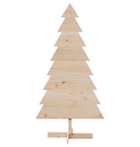 VidaXL Kerstdecoratie kerstboom 150 cm massief grenenhout