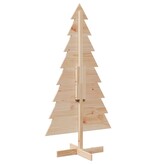 VidaXL Kerstdecoratie kerstboom 150 cm massief grenenhout