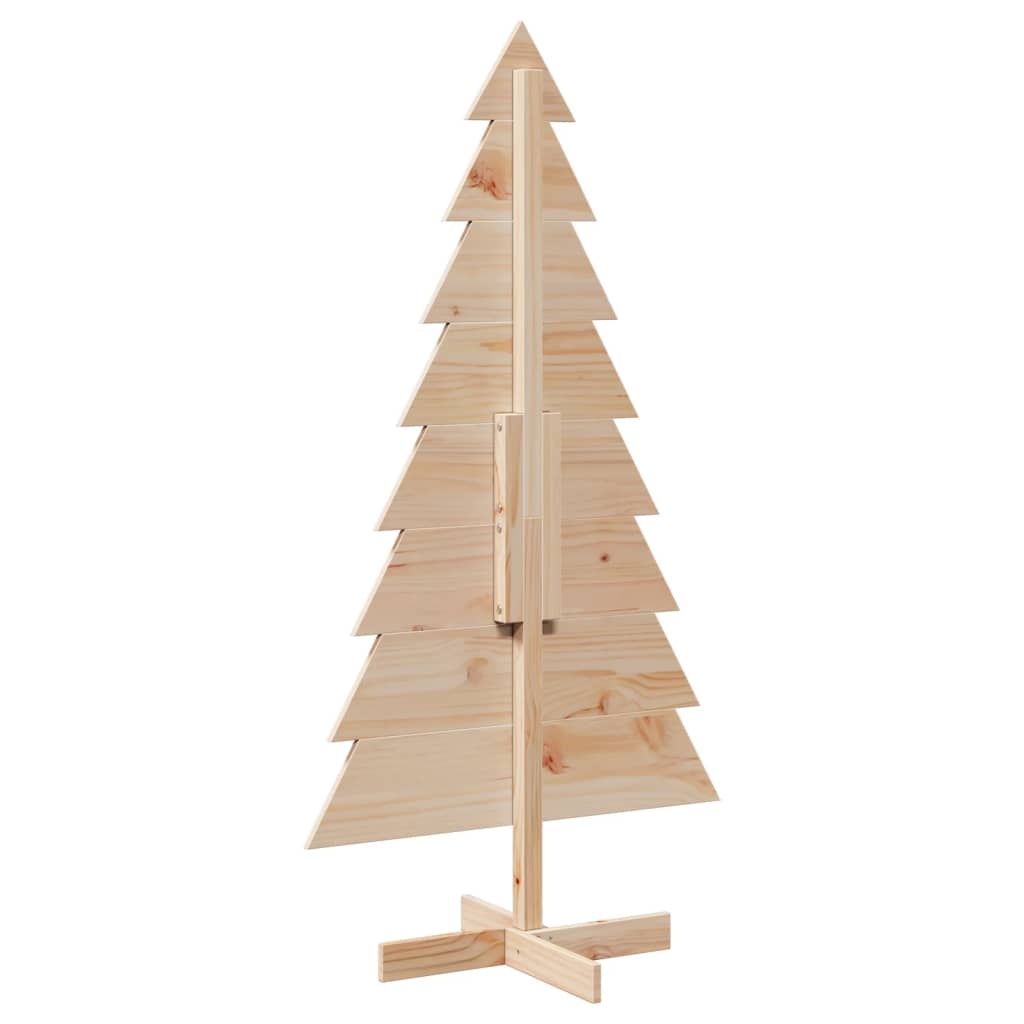 VidaXL Kerstdecoratie kerstboom 150 cm massief grenenhout