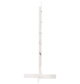 VidaXL Kerstdecoratie kerstboom 120 cm massief grenenhout wit