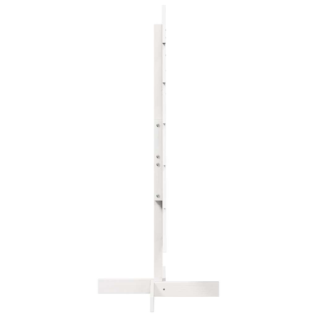 VidaXL Kerstdecoratie kerstboom 120 cm massief grenenhout wit