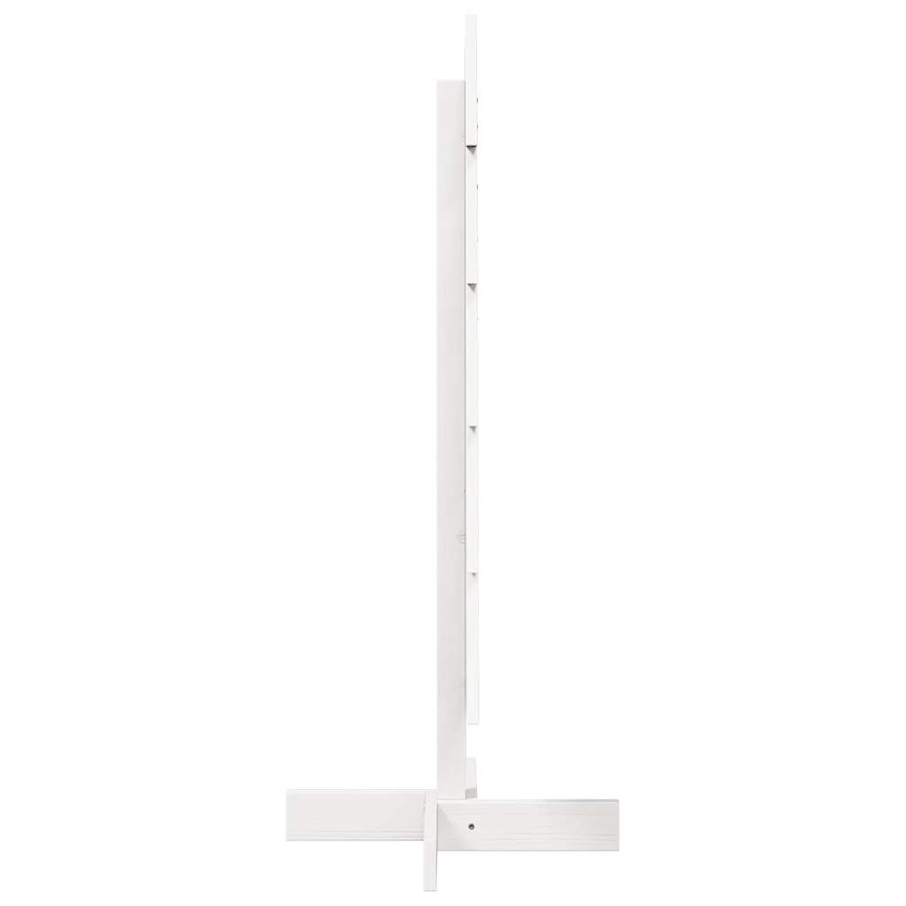 VidaXL Kerstdecoratie kerstboom 100 cm massief grenenhout wit