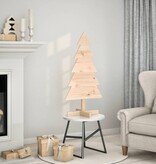VidaXL Kerstdecoratie kerstboom 100 cm massief grenenhout