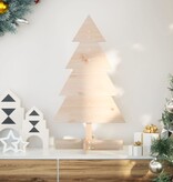 VidaXL Kerstdecoratie kerstboom 80 cm massief grenenhout