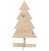 VidaXL Kerstdecoratie kerstboom 80 cm massief grenenhout