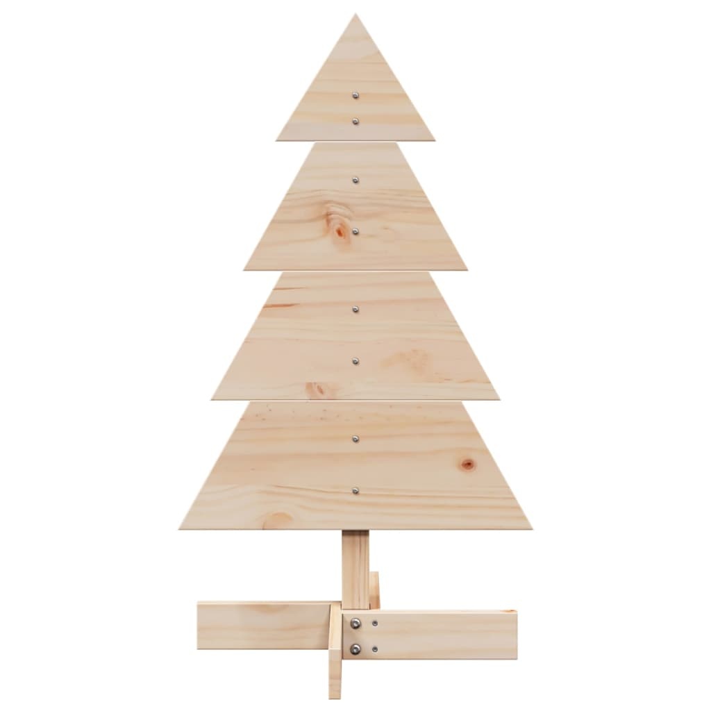 VidaXL Kerstdecoratie kerstboom 80 cm massief grenenhout