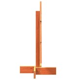 VidaXL Kerstdecoratie kerstboom 60 cm massief grenenhout wasbruin