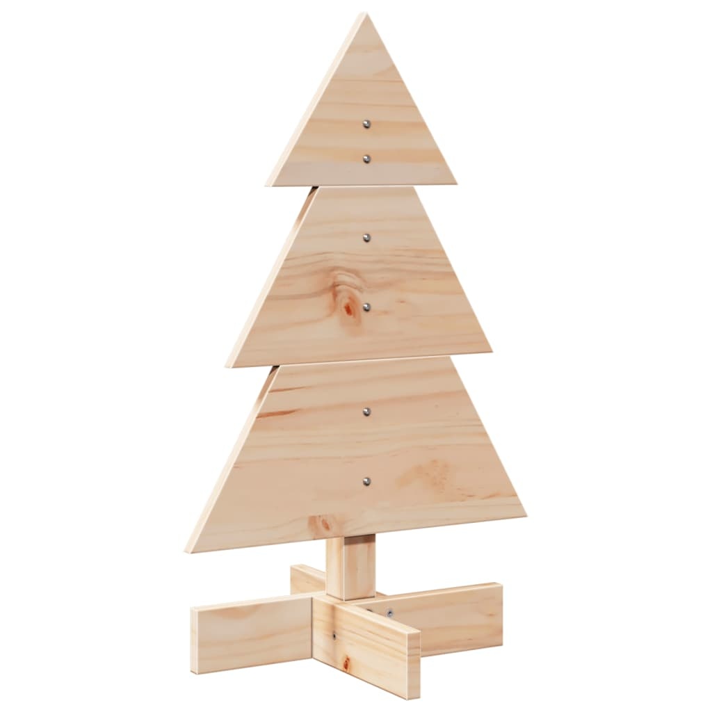 VidaXL Kerstdecoratie kerstboom 60 cm massief grenenhout