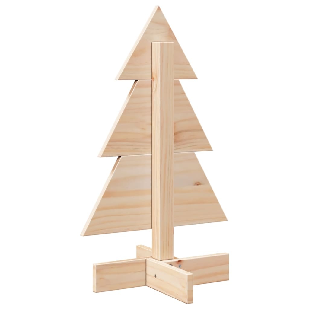 VidaXL Kerstdecoratie kerstboom 60 cm massief grenenhout