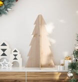 VidaXL Kerstdecoratie kerstboom 69,5 cm massief grenenhout