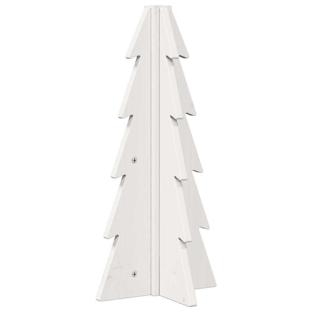 VidaXL Kerstdecoratie kerstboom 49 cm massief grenenhout wit