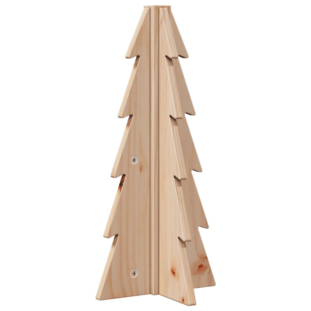 VidaXL Kerstdecoratie kerstboom 49 cm massief grenenhout