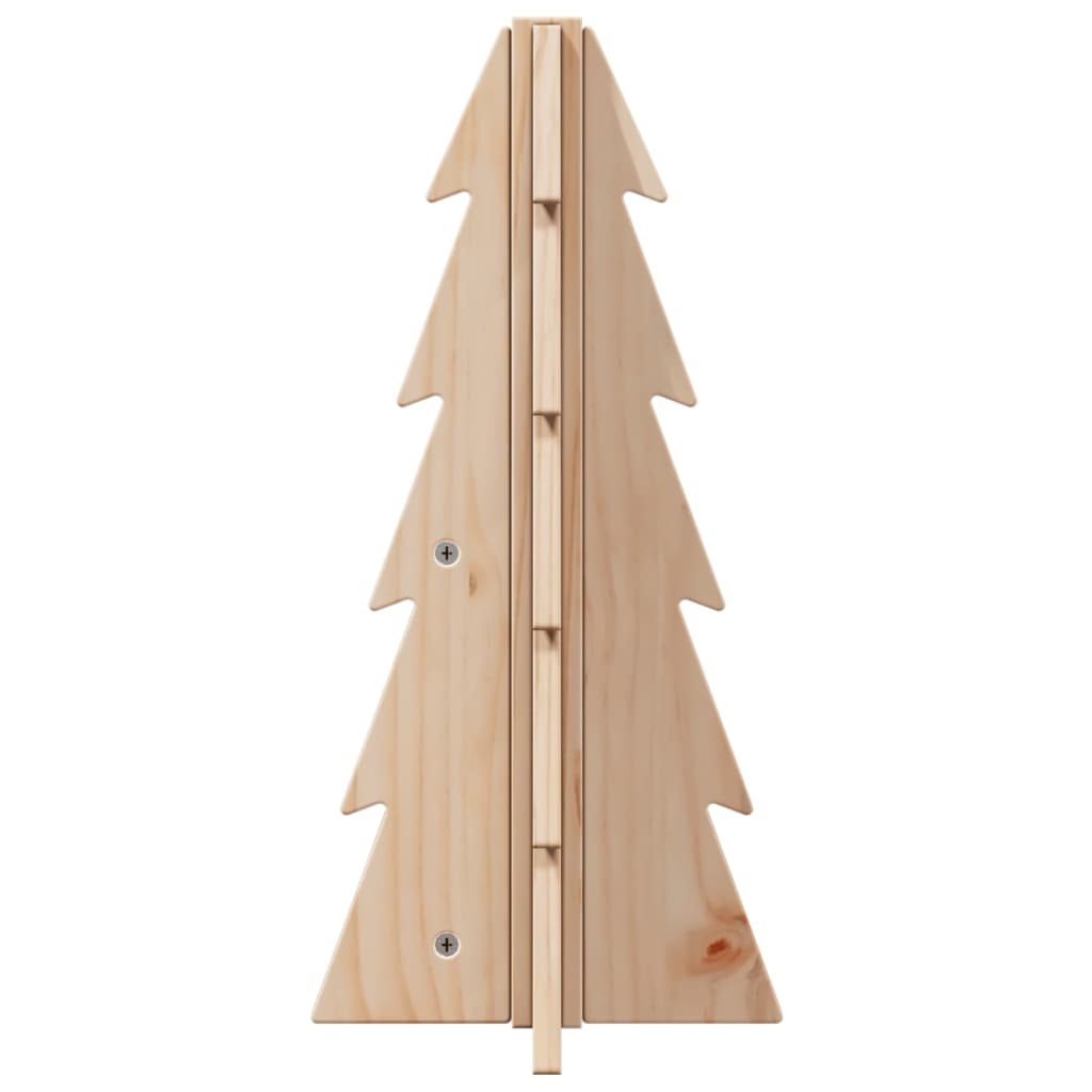 VidaXL Kerstdecoratie kerstboom 49 cm massief grenenhout