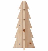 VidaXL Kerstdecoratie kerstboom 49 cm massief grenenhout