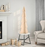 VidaXL Kerstdecoratie kerstboom 112 cm massief grenenhout