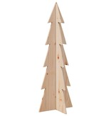 VidaXL Kerstdecoratie kerstboom 112 cm massief grenenhout