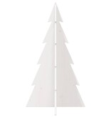 VidaXL Kerstdecoratie kerstboom 80 cm massief grenenhout wit