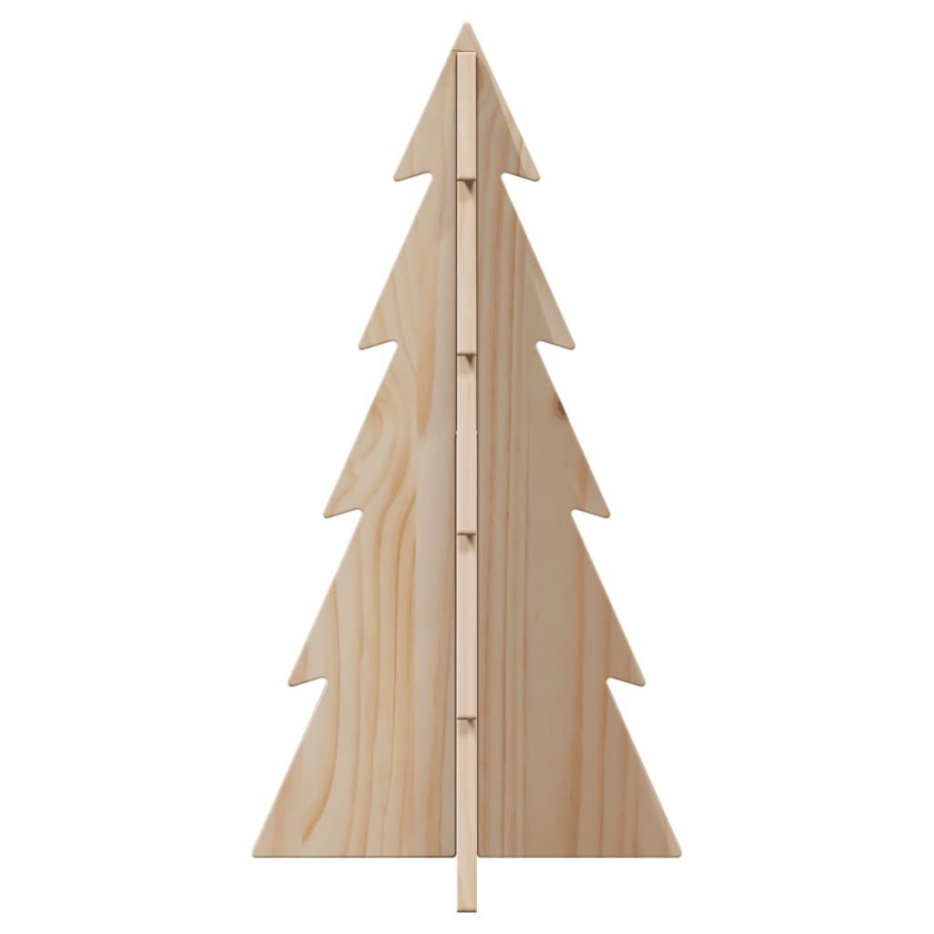 VidaXL Kerstdecoratie kerstboom 59,5 cm massief grenenhout